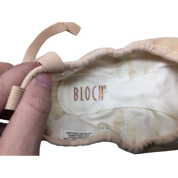 BLOCH Pump BL277L Pink Canvas Ballet Slipper 025A - Picture 4 of 6